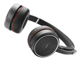 Jabra Evolve 75 MS Stereo - Auricular - en oreja - Bluetooth - inalámbrico - cancelación de sonido activo - USB - Certificado para Skype Empresarial