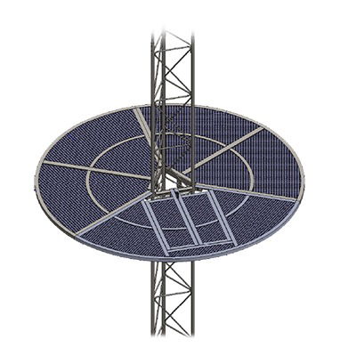 Sistema Antiescala tipo Sombrilla para tramo de Torre STZ-60. Sistema Antiescala tipo Sombrilla para tramo de Torre STZ-60.