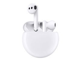 Huawei FreeBuds 3 - Auriculares inalámbricos con micro - en oreja - Bluetooth - cancelación de sonido activo - blanco cerámica Huawei FreeBuds 3 - Auriculares inalámbricos con micro - en oreja - Bluetooth - cancelación de sonido activo - blanco cerámica