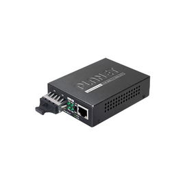 Convertidor de medios 1000 Mbps UTP/fibra óptica Mono-Modo hasta 10 Km, conector SC Convertidor de medios 1000 Mbps UTP/fibra óptica Mono-Modo hasta 10 Km, conector SC