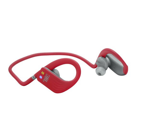 JBL Endurance Dive - Auriculares internos con micro - en oreja - montaje detrás del cuello - Bluetooth - inalámbrico - rojo