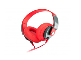 Klip Xtreme - KHS-550RD - Headset - Para Cellular phone / Para Phone / Para Portable electronics / Para Tablet - Wired - supra-aurales-mic