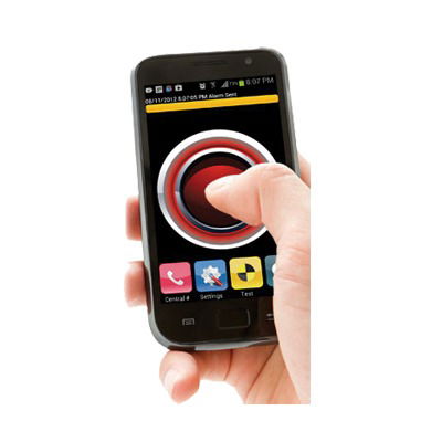Licencia, Modulo App botón de pánico o asistencia personal para smartphone, envía posición GPS, a central de alarmas con el software Securithor v2.