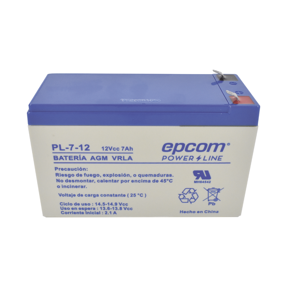 Batería  AGM / VRLA / 12 Vcd / 7 Ah / TAMAÑO ESTANDAR ( 151 x 101 x 65 mm)