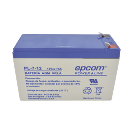 Batería  AGM / VRLA / 12 Vcd / 7 Ah / TAMAÑO ESTANDAR ( 151 x 101 x 65 mm)
