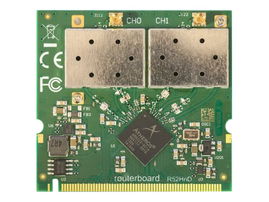 MikroTik RouterBOARD R52HnD - Adaptador de red - mini PCI - 802.11a/b/g/h - 7W - 400mW - mini PCI