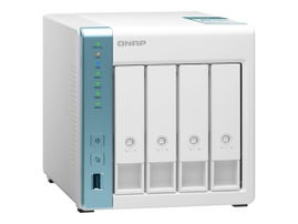 QNAP TS-431K - Servidor NAS - 4 compartimentos - SATA 6Gb/s - RAM 1 GB - Gigabit Ethernet