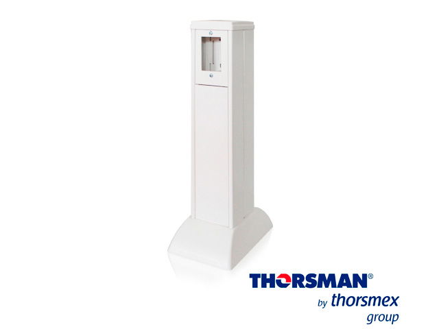 MINI COLUMNA PARA PISO THORSMAN 10000-01000, COLOR BLANCO, PVC RÍGIDO DE ALTO IMPACTO RESISTENTE A LA TENSIÓN, ABS RÍGIDO DE ALTO IMPACTO RESISTENTE A LA TENSIÓN, MATERIAL AUTOEXTINGUIBLE, RESISTENTE A LOS RAYOS UV ASTM D-635-98, BLISTER 1 PIEZAS CON