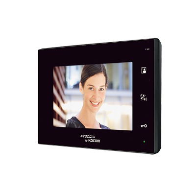 Monitor adicional color negro manos libres con pantalla LCD a color de 7