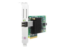 HPE 81E - Adaptador de bus de host - PCIe 2.0 x4 / PCIe x8 perfil bajo - 8Gb Fibre Channel - para Modular Smart Array 1040, 2040; ProLiant DL360e Gen8, DL370 G6, DL385p Gen8, SL210t Gen8