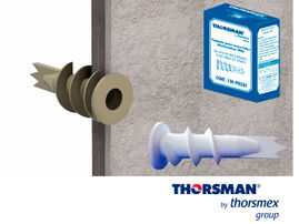TAQUETE TABLARROCA PERFORATHOR TPD 1301-01100, CAJA 100 PIEZAS, COLOR BLANCO, NO SE REQUIERE TALADRAR EL MURO, RESISTENCIA AL IMPACTO, ELABORADO CON POLIAMIDA (NYLON NO. 6 CON FIBRA), TAQUETE ESPECIAL PARA TABLAROCA FALSO PLAFÓN Y MUROS FALSOS