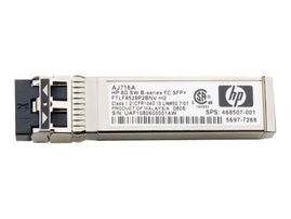 HPE B-Series - Módulo de transceptor SFP+ - canal de fibra de 8 Gb (onda corta) - Fibre Channel - para Brocade 16Gb/12, 16Gb/24; HPE 8/24, 8/8; StoreFabric SN4000, SN6500, SN8600B 4-slot