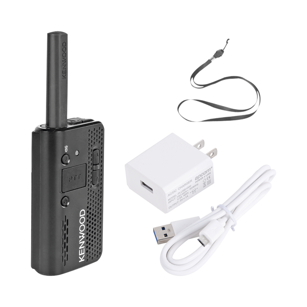 440-480 MHz, 1.5 W, 4 canales, Linterna, MIL-STD-810, IP54. Incluye Antena/Batería/Cargador/Banda