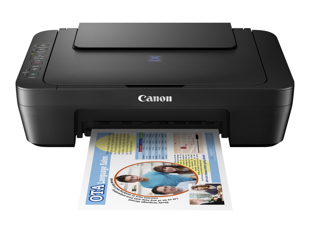 Canon PIXMA E471 - Impresora multifunción - color - chorro de tinta - A4 (210 x 297 mm), Letter A (216 x 279 mm) (original) - A4/Legal (material) - hasta 8 ipm (impresión) - 60 hojas - USB 2.0, Wi-Fi(n)