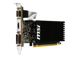 MSI GT 710 1GD3H LP - Tarjeta gráfica - GF GT 710 - 1 GB DDR3 - PCIe 2.0 x16 perfil bajo - DVI, D-Sub, HDMI