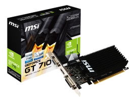 MSI GT 710 1GD3H LP - Tarjeta gráfica - GF GT 710 - 1 GB DDR3 - PCIe 2.0 x16 perfil bajo - DVI, D-Sub, HDMI MSI GT 710 1GD3H LP - Tarjeta gráfica - GF GT 710 - 1 GB DDR3 - PCIe 2.0 x16 perfil bajo - DVI, D-Sub, HDMI