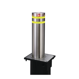 Pilona o Bolardo Neumático / 100% Acero Inoxidable / Alta Velocidad / 275MM Diámetro / Acabado de Lujo