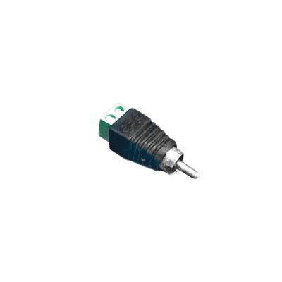 Adaptador RCA macho para video o audio con terminal atornillable Adaptador RCA macho para video o audio con terminal atornillable