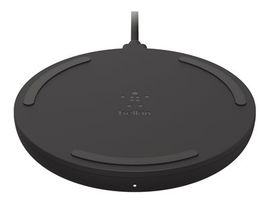 Belkin - Base de carga inalámbrica + adaptador de corriente CA - 10 vatios - negro