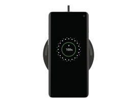 Belkin - Base de carga inalámbrica + adaptador de corriente CA - 10 vatios - negro