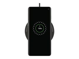 Belkin - Base de carga inalámbrica + adaptador de corriente CA - 10 vatios - negro