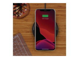 Belkin - Base de carga inalámbrica + adaptador de corriente CA - 10 vatios - negro