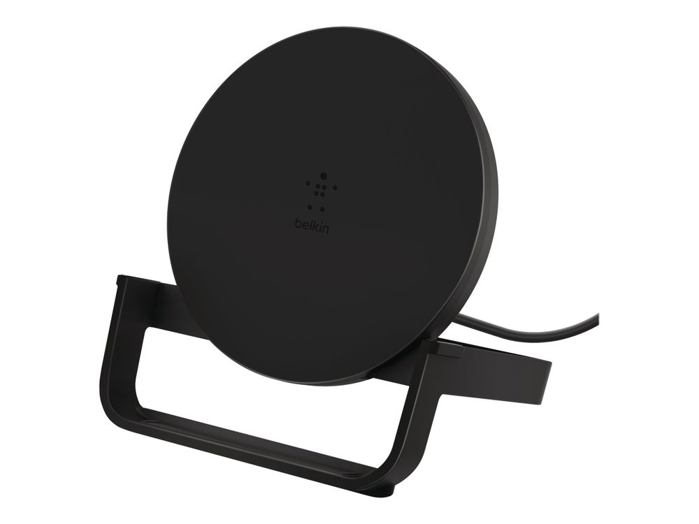 Belkin - Base de carga inalámbrica + adaptador de corriente CA - 10 vatios - negro