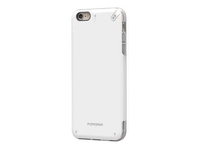 PureGear DualTek PRO - Carcasa trasera para teléfono móvil - plástico cauchutado - blanco - para Apple iPhone 6 Plus, 6s Plus