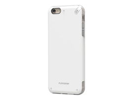 PureGear DualTek PRO - Carcasa trasera para teléfono móvil - plástico cauchutado - blanco - para Apple iPhone 6 Plus, 6s Plus