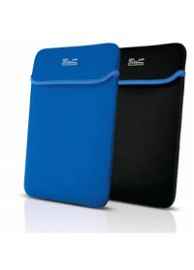 Klip Xtreme - Notebook sleeve - 15.6 in - Black blue - neoprene reversable