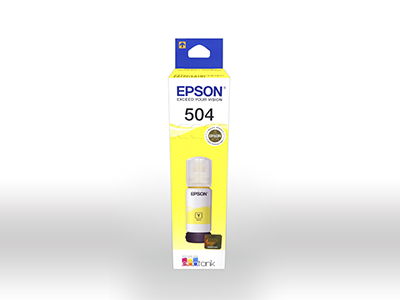 Epson 504 - 70 ml - amarillo - original - recarga de tinta - para EcoTank L4150, L4260, L6161, L6171, L6191, L6270