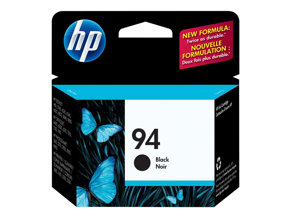 HP 94 - 11 ml - negro - original - cartucho de tinta - para Deskjet 5740, 65XX, 6840; Officejet 6210, 7310, 7410; Photosmart 2610, 2710, 8150, 8450