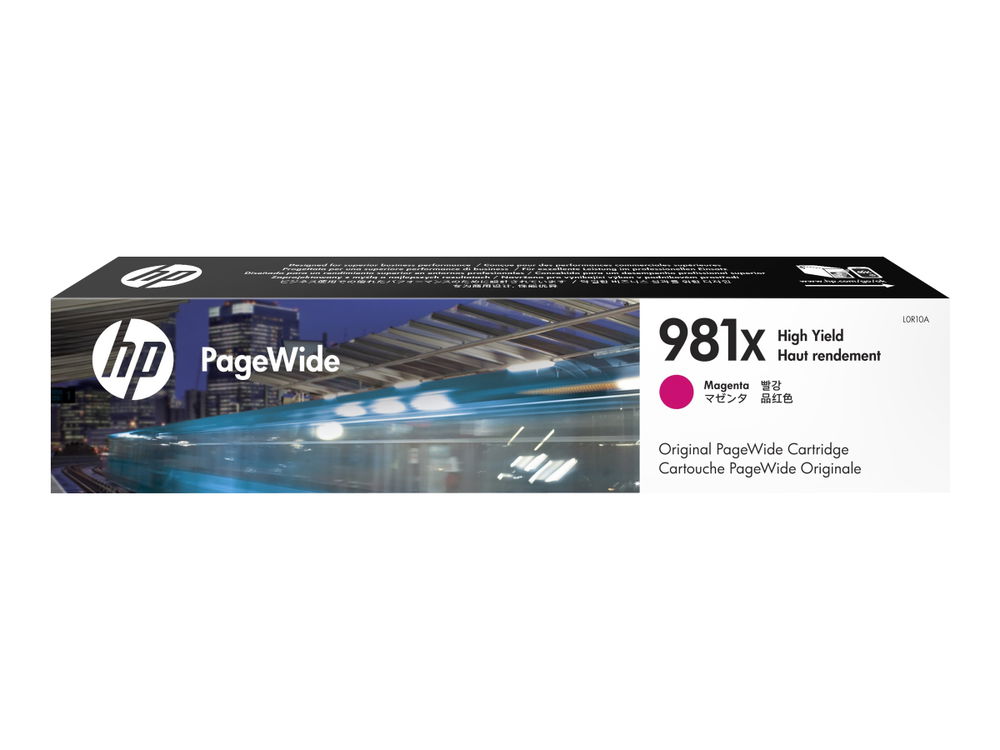 HP 981X - 116 ml - Alto rendimiento - magenta - original - PageWide - cartucho de tinta - para PageWide Enterprise Color MFP 586; PageWide Managed Color E55650 HP 981X - 116 ml - Alto rendimiento - magenta - original - PageWide - cartucho de tinta - para PageWide Enterprise Color MFP 586; PageWide Managed Color E55650