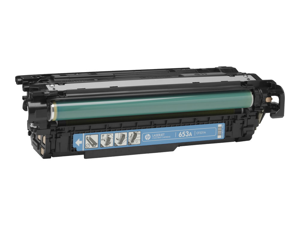 HP 654A - Cián - original - LaserJet - cartucho de tóner (CF331A) - para Color LaserJet Enterprise M651dn, M651n, M651xh; Color LaserJet Managed M651dnm, M651xhm HP 654A - Cián - original - LaserJet - cartucho de tóner (CF331A) - para Color LaserJet Enterprise M651dn, M651n, M651xh; Color LaserJet Managed M651dnm, M651xhm