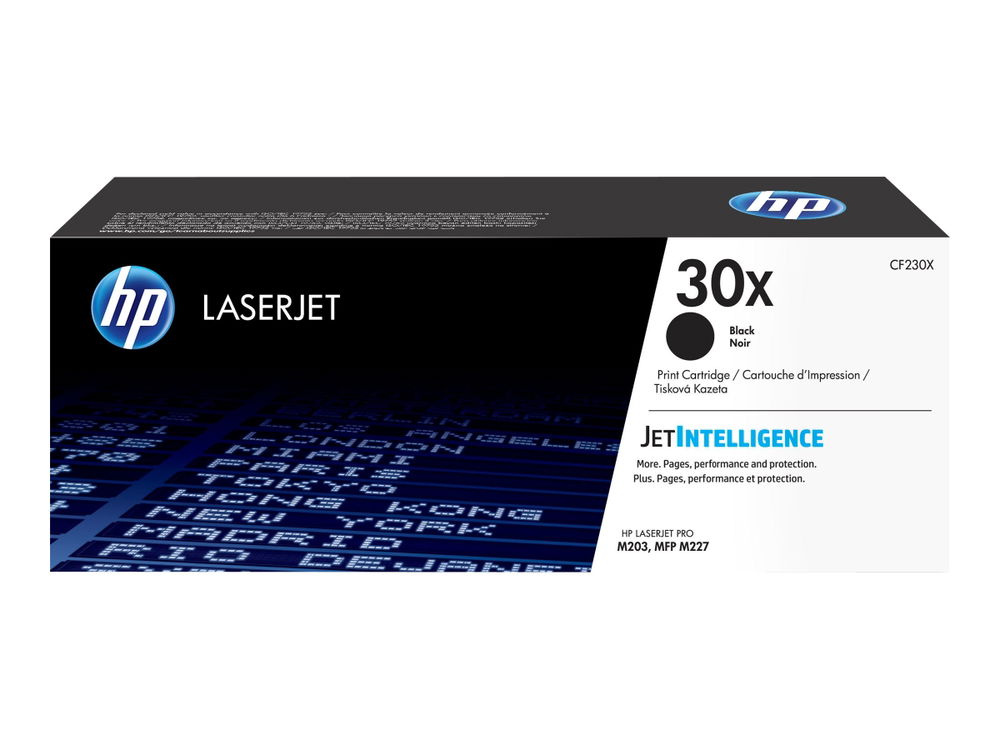 HP 30X - Negro - original - LaserJet - cartucho de tóner (CF230X) - para LaserJet Pro M203d, M203dn, M203dw, MFP M227fdn, MFP M227fdw, MFP M227sdn