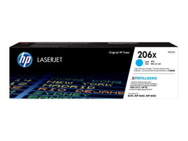 HP 206X - Alto rendimiento - cián - original - LaserJet - cartucho de tóner (W2111X) - para Color LaserJet Pro M255, M283, MFP M282, MFP M283