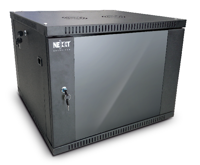 Nexxt Solutions SKD - Armario - instalable en pared - negro, RAL 9005 - 9U - 19 Nexxt Solutions SKD - Armario - instalable en pared - negro, RAL 9005 - 9U - 19