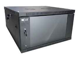 Nexxt Solutions SKD - Armario - instalable en pared - negro, RAL 9005 - 4U - 19