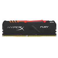 HyperX FURY RGB - DDR4 - módulo - 8 GB - DIMM de 288 espigas - 3466 MHz / PC4-27700 - CL16 - 1.35 V - sin búfer - no ECC - negro