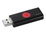 Kingston DataTraveler 106 - Unidad flash USB - 64 GB - USB 3.1 Gen 1 - negro sobre rojo