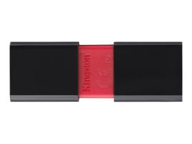 Kingston DataTraveler 106 - Unidad flash USB - 64 GB - USB 3.1 Gen 1 - negro sobre rojo