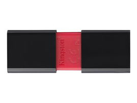 Kingston DataTraveler 106 - Unidad flash USB - 64 GB - USB 3.1 Gen 1 - negro sobre rojo