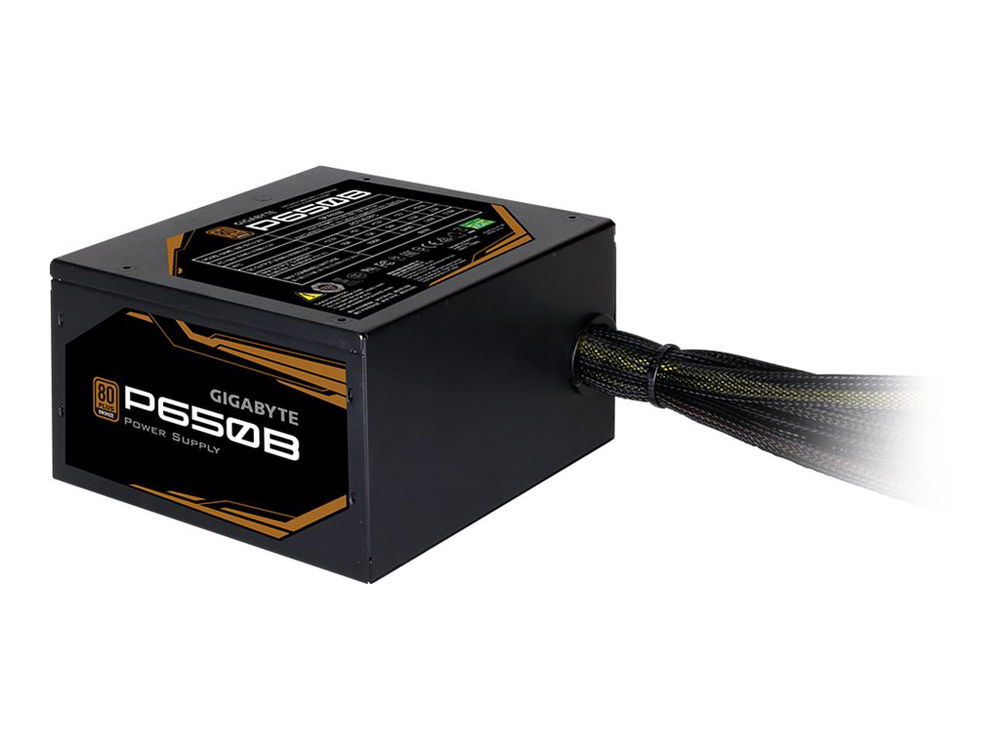 Gigabyte P650B - Fuente de alimentación (interna) - ATX12V 2.31 - 80 PLUS Bronze - CA 100-240 V - 650 vatios - PFC activa
