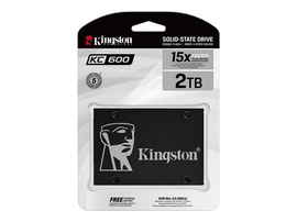 Kingston KC600 - SSD - cifrado - 2 TB - interno - 2.5