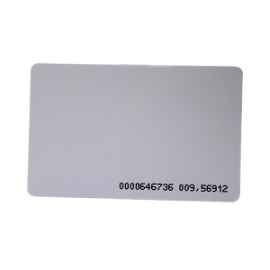 ZKTeco - Thin EM Card - Tarjeta de proximidad - 125kHz  - Rango máximo de lectura: 2-15cm - Dimensiones: 54W x 86L x 0,76H mm - PVC