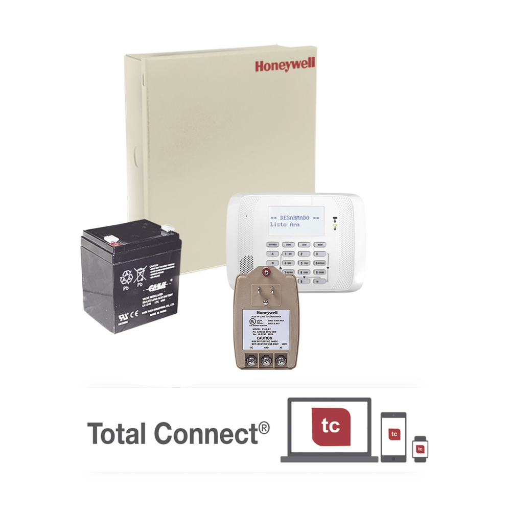 Kit de Panel de Alarma VISTA48LA con Gabinete, Batería y Transformador
