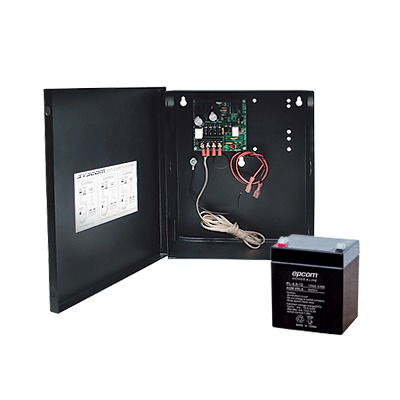 Fuente de 12 Vcd/1A para Control de Acceso con Batería Incluida. Fuente de 12 Vcd/1A para Control de Acceso con Batería Incluida.