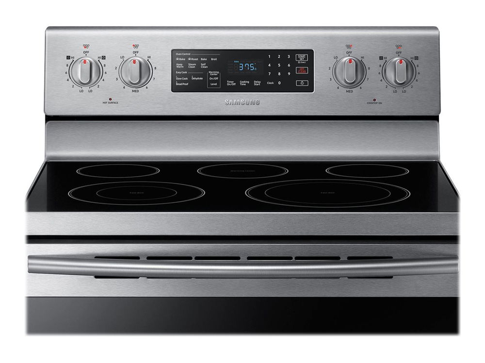 Samsung NE59M4320SS - Hornillo - autónomo - ancho: 75.9 cm - fondo: 66 cm - alto: 120 cm - con auto limpieza - acero inoxidable