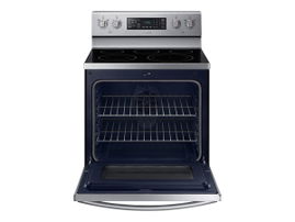 Samsung NE59M4320SS - Hornillo - autónomo - ancho: 75.9 cm - fondo: 66 cm - alto: 120 cm - con auto limpieza - acero inoxidable