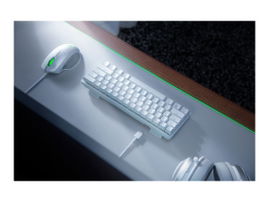Razer Huntsman Mini - Teclado - retroiluminación - USB - EE. UU. - interruptor: Razer Clicky Optical Purple - mercurio